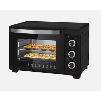 WOLTU 21L Backofen 1280W 60Min. Timer, 3 Heizmodi + Backzubehör, 100-230 °C. Schwarz