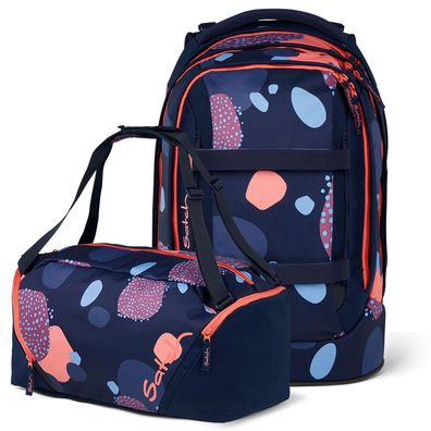 satch pack Set aus pack + Sporttasche PakDuf-25, Coral Reef, Mädchen & Jungen