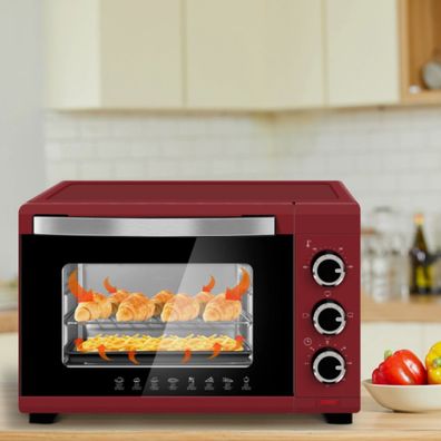 WOLTU 10L Mini Backofen 60 min. Timer 100-230°C Pizzaofen Camping freistehend 650W