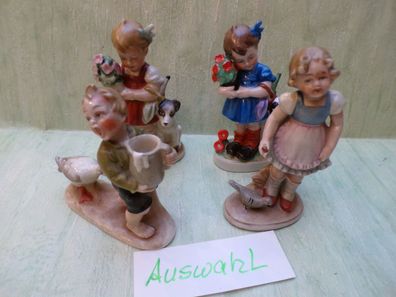 W&A Wagner Apel Bertram Lippesdorf Thüringen Figuren Porzellan Kinder Tiere