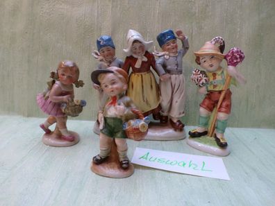 W&A Wagner Apel Bertram Lippesdorf Thüringen Figuren Porzellan Kinder Blumen