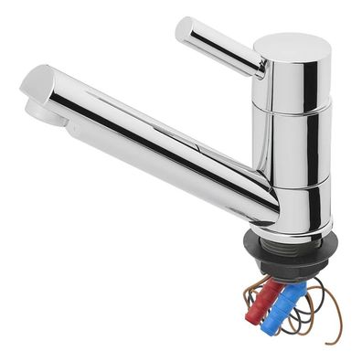 Kalt-Warm Wasserhahn Mischbatterie Keramik Trend E Ø33 mm chrom Campingwasserhahn für