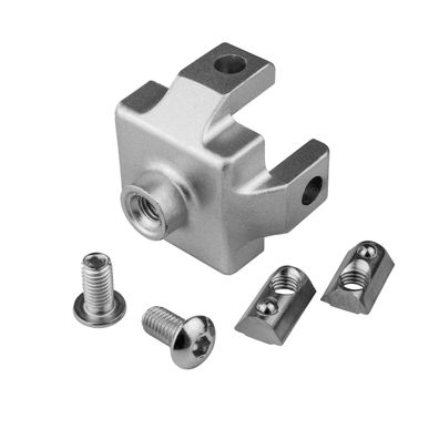 KLAK 40 - Adapter & Fußplatte Aluprofil 40x40 optional mit Stellfuß o. Lenkrolle