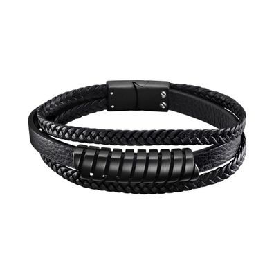 Men´s leather bracelet Urban Man LS2208-2 / 3