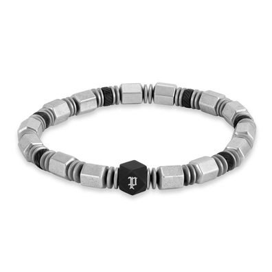Police Schmuck Herrenarmband Hexchain Edelstahl/Schwarz PEAGB0083402