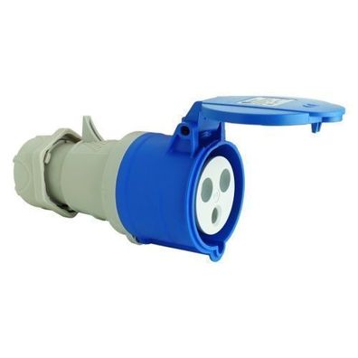 CEE Campingsteckdose Kupplung 3P 16A IP44 230V