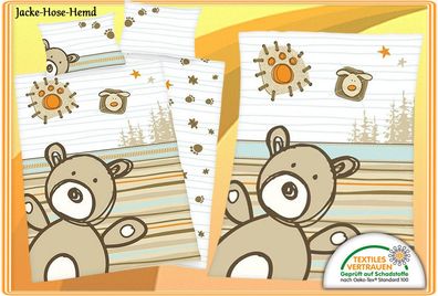 Set Babybettwäsche Babydecke Bettwäsche Decke Bär Bärchen Hase Stern Sonne NEU
