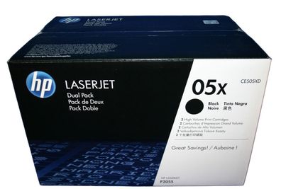 HP CE505XD Toner Black Doppelpack 05X -A