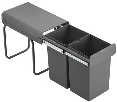 Mülleimer Rota Einbau ab 30cm Schrankbreite 2x15L Abfalleimer Küche Mülltrennung