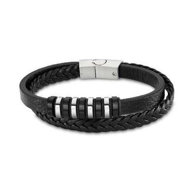 Stylish men´s leather bracelet Urban Man LS2102-2 / 1