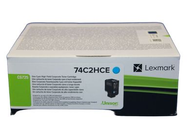 Lexmark 74C2HCE Toner Cyan -B