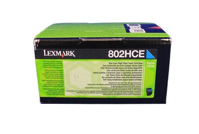 Lexmark 802HCE 80C2HCE Toner Cyan -A