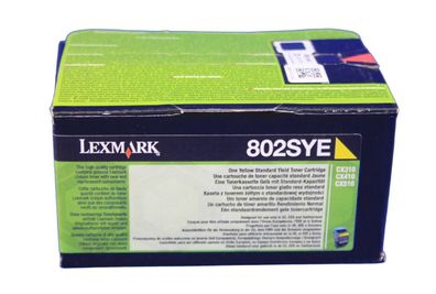 Lexmark 802SYE 80C2SYE Toner Yellow (entspricht 80C2SY0 ) -A