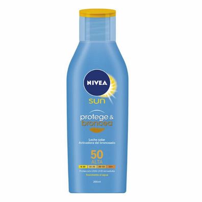 Nivea Sun Protect und Bronze Tan Aktivierende Sonnenlotion Spf50 200ml