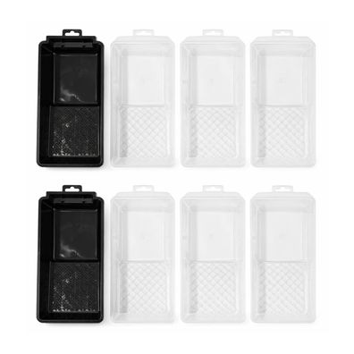 8er Set Farbwanne Lackwanne Lackierwanne Kunststoff Lack Schale 15x30cm