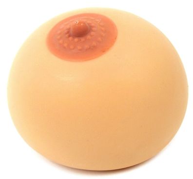 XXL Busen Knetball mit Brustwarze Anti Stress Squeezie Boob