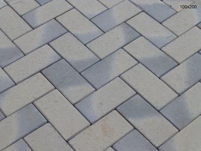 Pflasterklinker 1. Sorte AUS TON Gebrannt AAS 200x100x45 mm mit Fase