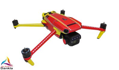 DJI Mavic 3 Enterprise - Skin - Design: DLRG ohne Alles - Individualisierbar - Folie