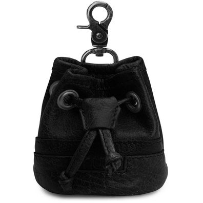 muud Casey kleine Ledertasche 7x9 cm in Schwarz