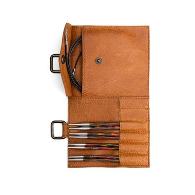 muud Carita B Lederetui Whisky 20,50 x 12,00 cm für Nadelspitzen