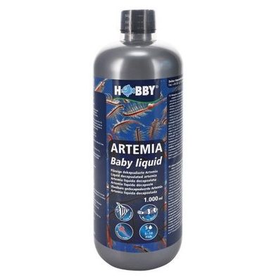 Hobby Artemia Baby liquid 1000ml - Aufzuchtfutter Fischfutter Zucht Aquarium