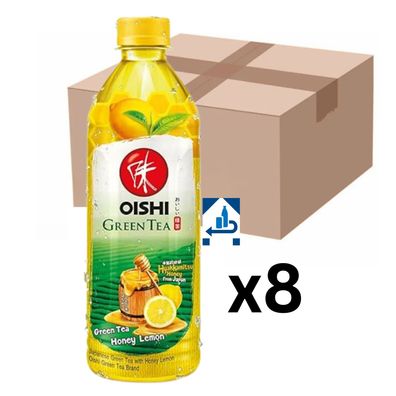 8er-Pack Oishi Grüner Tee Honig-Zitrone 500ml (inkl. 2,00€ EINWEG-Pfand)