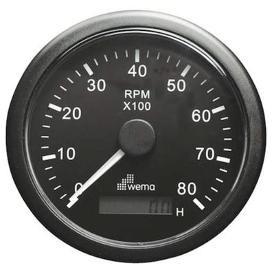 Wema, Drehzahlmesser mit Betriebsstundenzähler, Benzinmotor