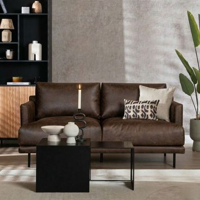 Bronx71 Ledersofa Denver 2,5-Sitzer braun