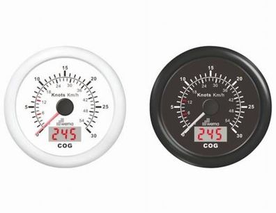 Wema, GPS- Tachometer Analog, schwarz