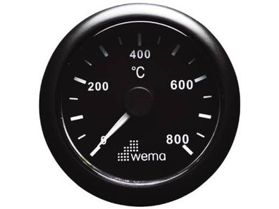 Wema, Anzeigeinstrument Auspuff Abgastemperatur 0°C - 800°C