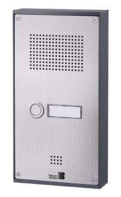 Behnke 5-0060 Serie 5 Aufputz-Set mit 1 Ruftaste (Edelstahl)