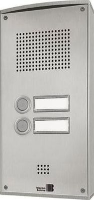 Behnke 5-0061 Serie 5 Aufputz-Set mit 2-Ruftasten (Edelstahl)