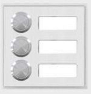 Behnke 21-2031 Modul 3 Tasten + BF bel. V2A-Design