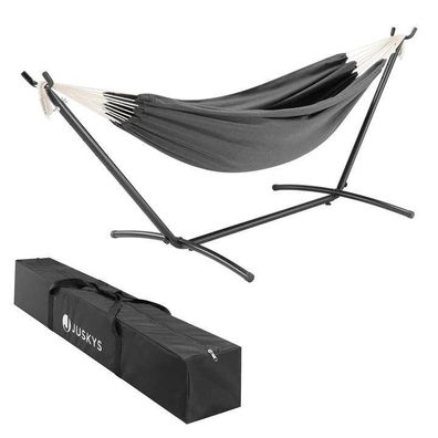 Hängematte mit Gestell Hängeliege Outdoor Sonnenliege Anthrazit B-WARE