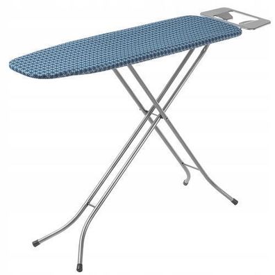 KADAX Bügelbrett mit hitzebeständiger Bügeleisenablage (Blau)