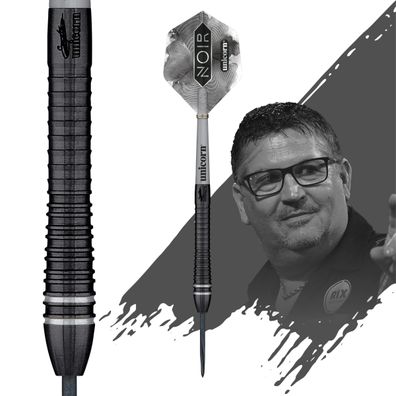 Unicorn Gary Anderson Noir Phase 6 - Deluxe Steel Darts / 1 Satz / 21 Gr