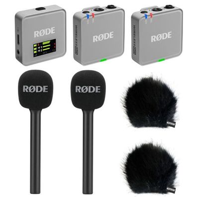 Rode Mikrofon-Funksystem Wireless GO Gen 3 Grau Interview Set 2 BK