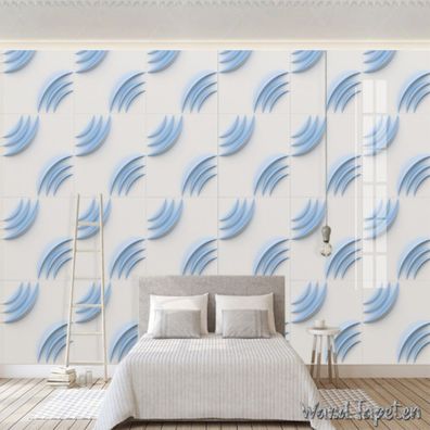 Wandbild Geometrische Stuckleisten Minimalistische Wandtapete 7755