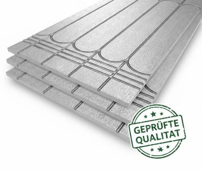 B1 nicht brennbar Trockenbau Fußbodenheizung 0,72 cm² - kein Estrich - 20/30mm