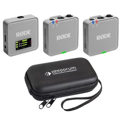 Rode Mikrofon-Funksystem Wireless GO Gen 3 Stone Grau mit Softcase