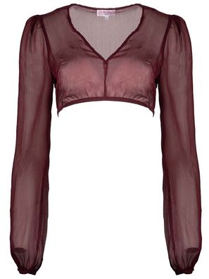 Dirndlbluse Salching bordeaux