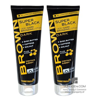 Tannymaxx Brown/Super Black-Very Dark Bronzing Lotion"XL Limited Edition"2×250ml