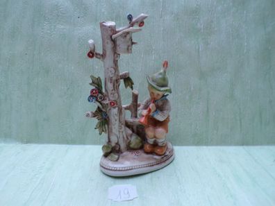 Gräfenthal ? Thüringen 1859 Flötenspieler am Baum sitzend ca 19,5cm