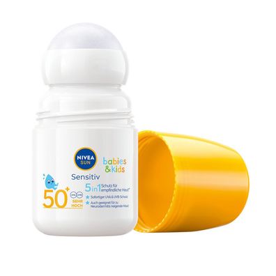 NIVEA SUN Sonnenroller babies & kids sensitiv LSF 50 + , 50 ml