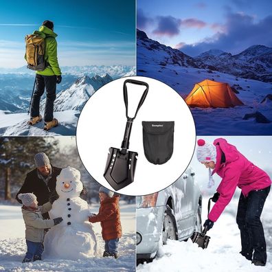 NEU 7in1 Kombi Klappspaten Hülle schwarz für Camping Gartenarbeit Wohnwagen Farm