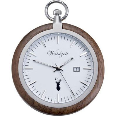 Waidzeit - Taschenuhr - Walnuss - TW01