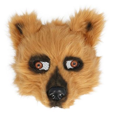 Halbmaske Bär Plüsch