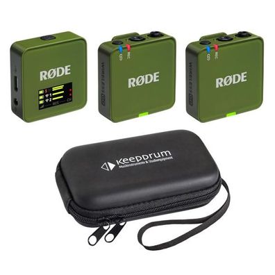 Rode Mikrofon-Funksystem Wireless GO Gen 3 Moss Khaki mit Softcase