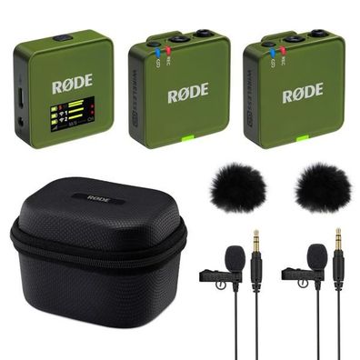Rode Wireless GO Gen 3 KH mit Charge Case + 2x Lavalier GO und 2x WS05