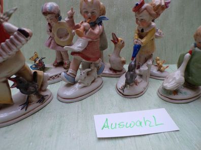 Gräfenthal Thüringen Carl Schneider Kinder Tiere Figuren Junge Mädchen